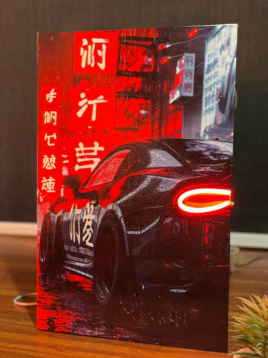 Tokyo Drift Car Neon Poster