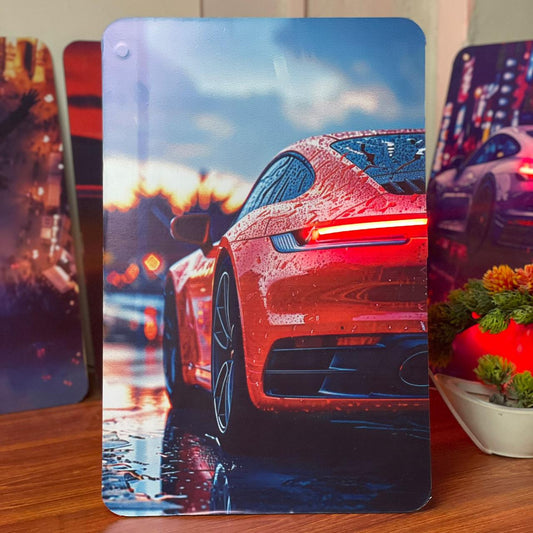 Porsche 911 Neon Poster