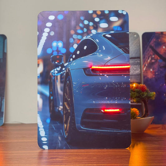 Sleek Car Tail Light Poster