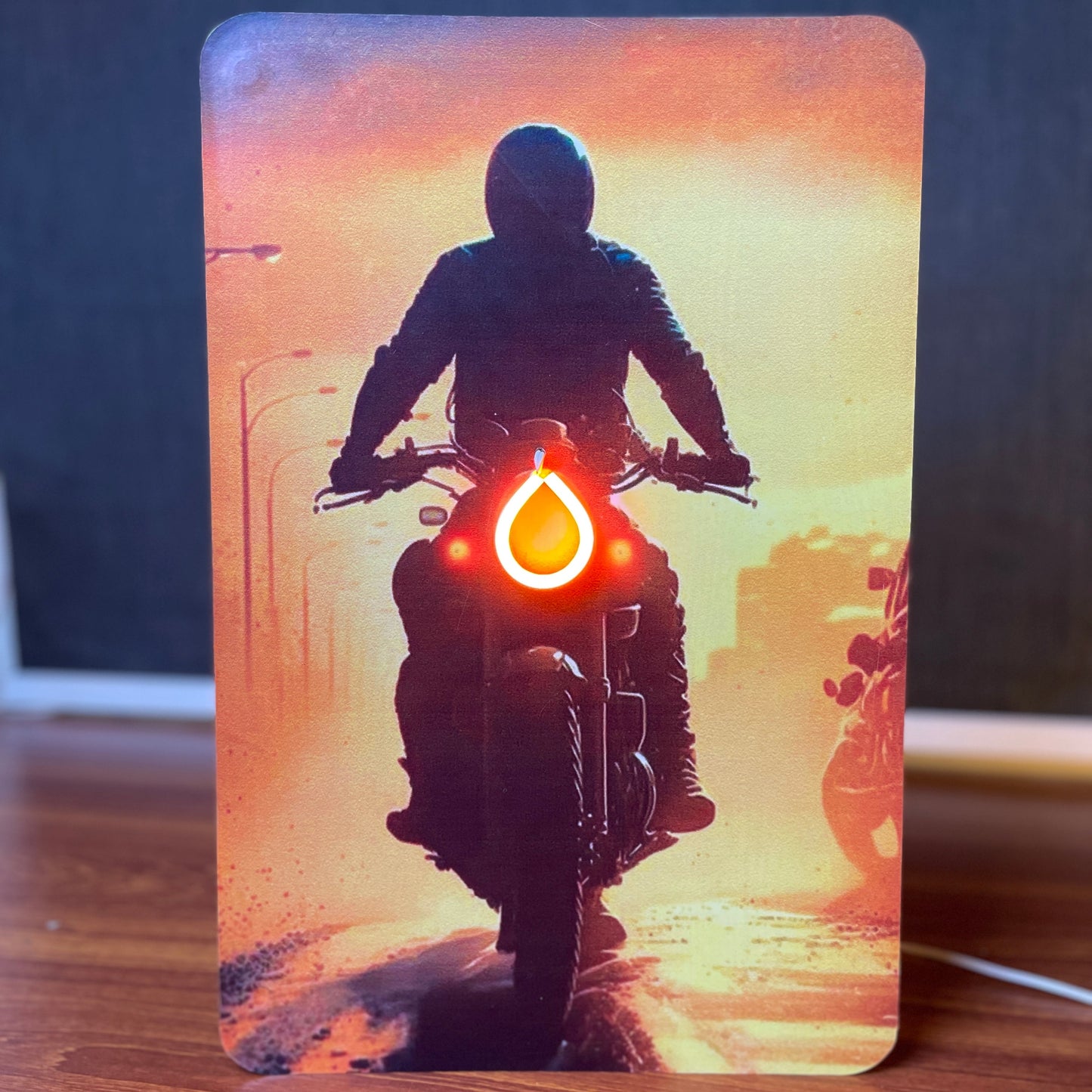 Neon Biker Poster