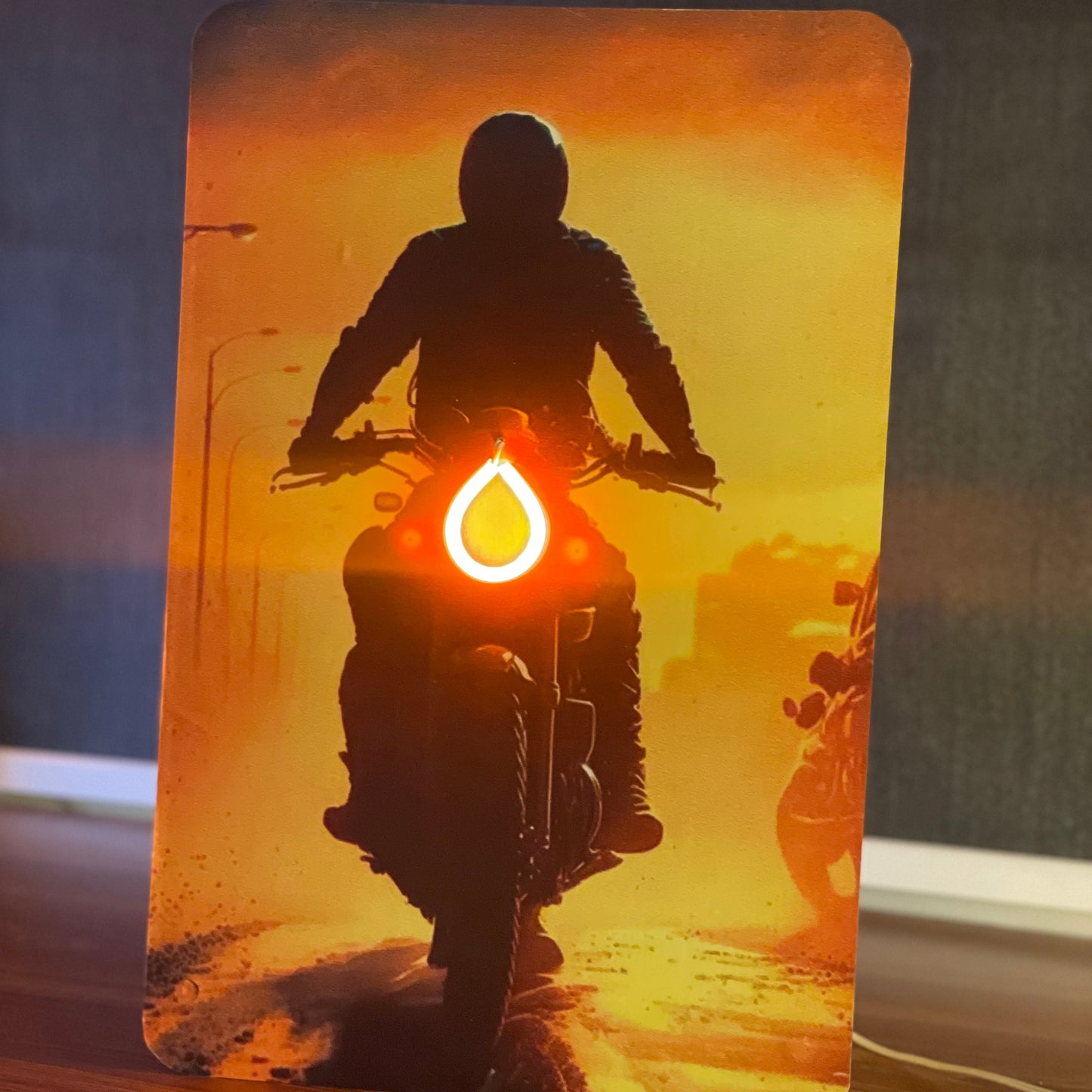 Neon Biker Poster