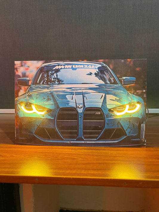 Bmw Car Neon Poster