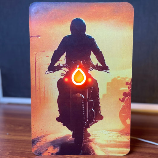 Neon Biker Poster