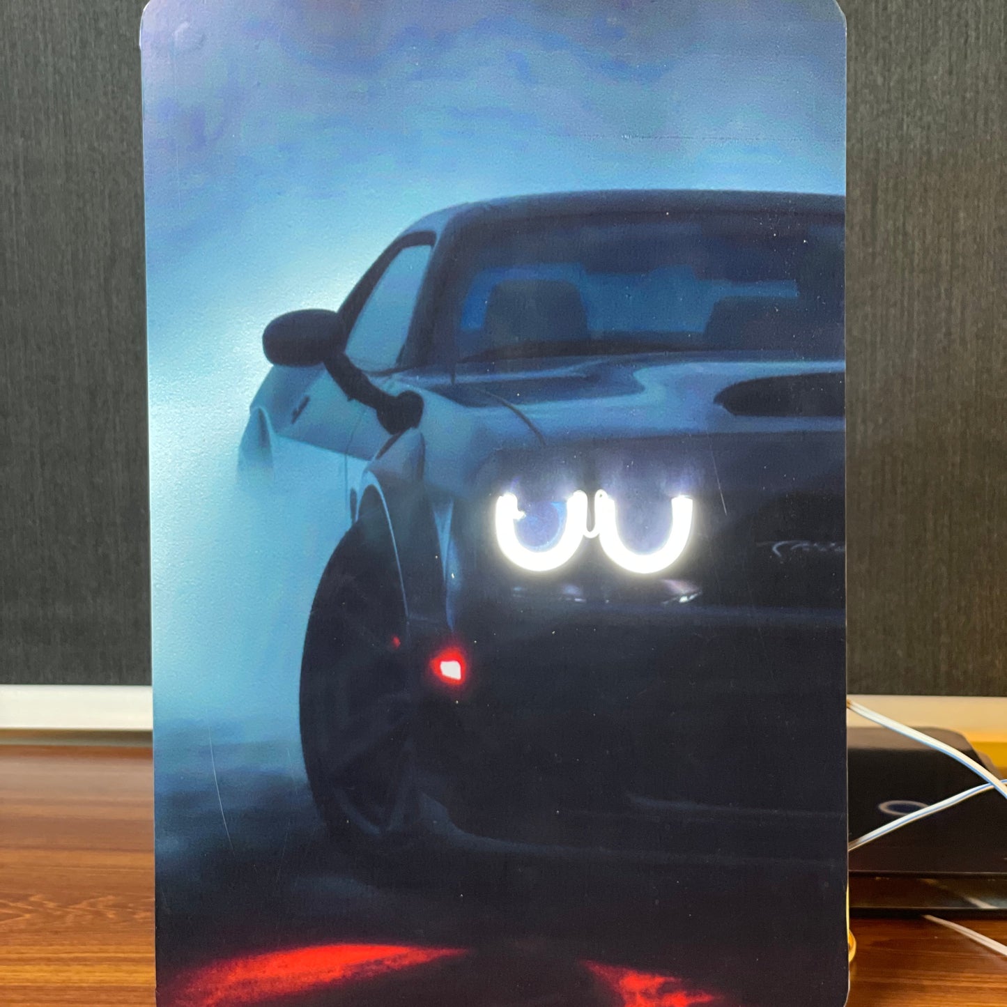 Midnight Racer Neon Poster