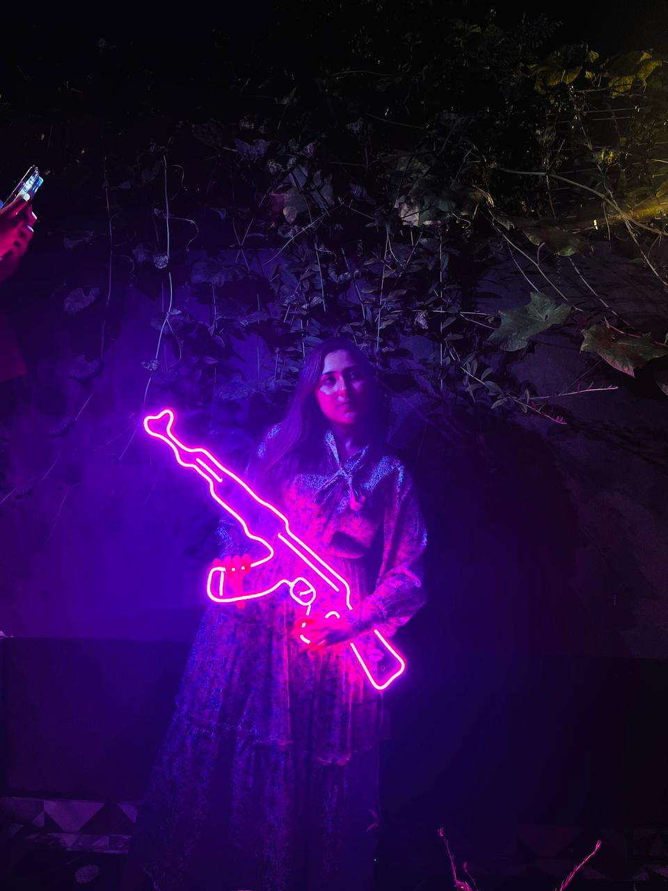 AK-47 Neon Sign
