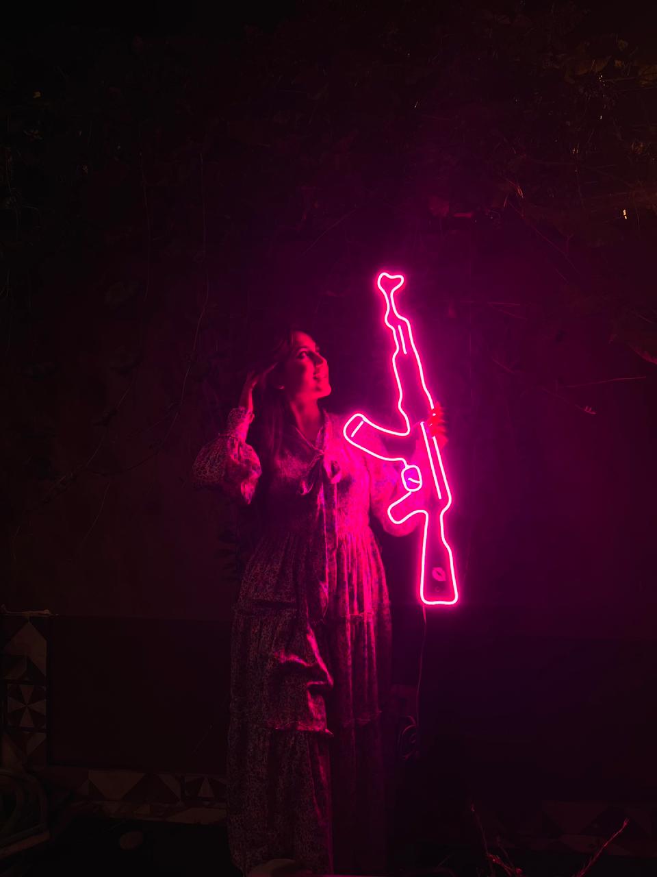 AK-47 Neon Sign